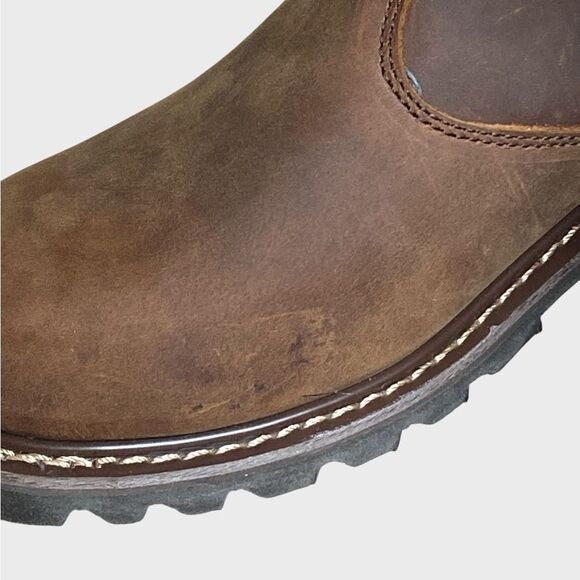 NWB Ad Tec 6" Crazy Horse Soft Toe Chelsea Work Boots Men's 11.5W Leather Rugged - Picture 15 of 16